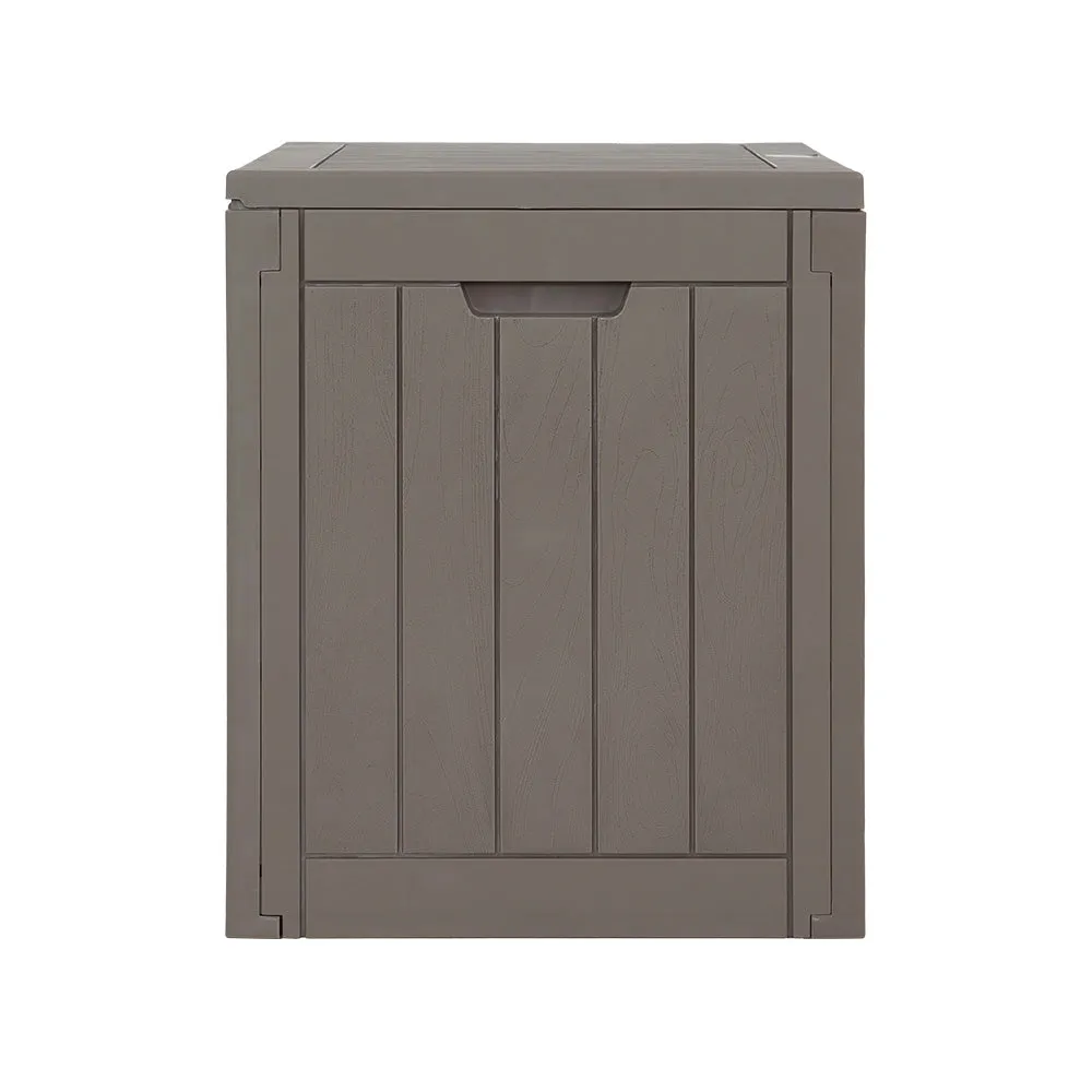 118L Lockable Weather-Resistant Storage Box with Bench - Gardeon