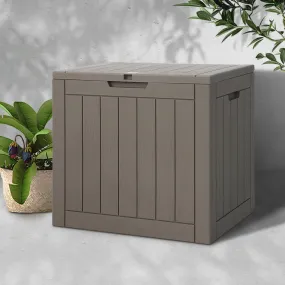 118L Lockable Weather-Resistant Storage Box with Bench - Gardeon