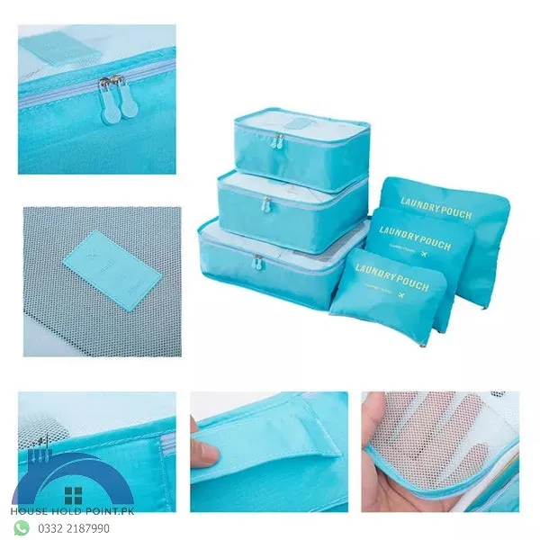 6pcs Travel Pouch Set