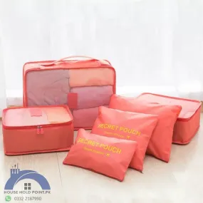 6pcs Travel Pouch Set