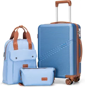 Carry on Suitcases with Wheels, Travel Suitcase Set