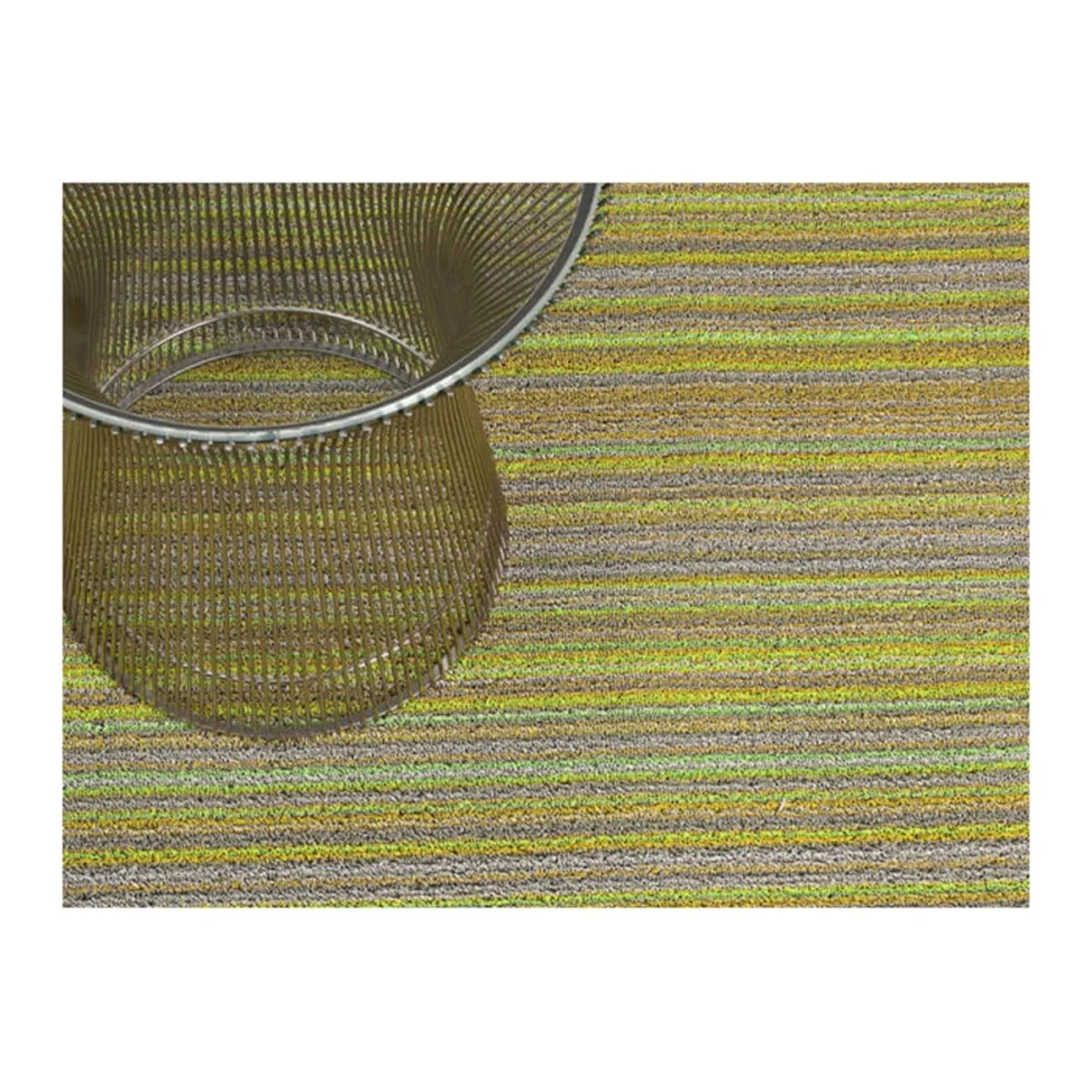 Chilewich Doormat Skinny Stripe Citron 46x71