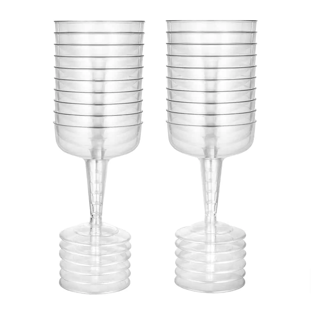 Clear Deluxe Plastic 4oz Champagne Cup