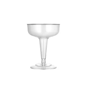 Clear Deluxe Plastic 4oz Champagne Cup