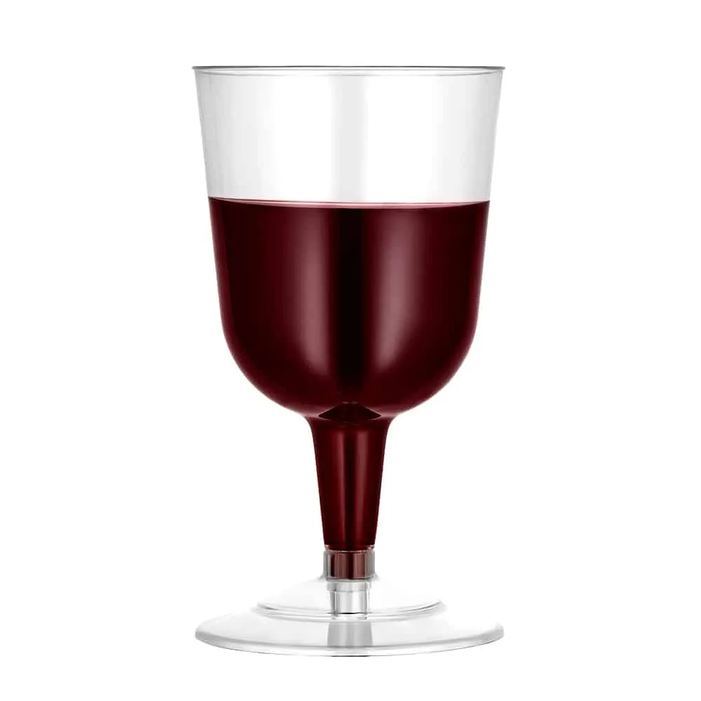 Clear Deluxe Plastic 5oz Tulip Wine Goblet