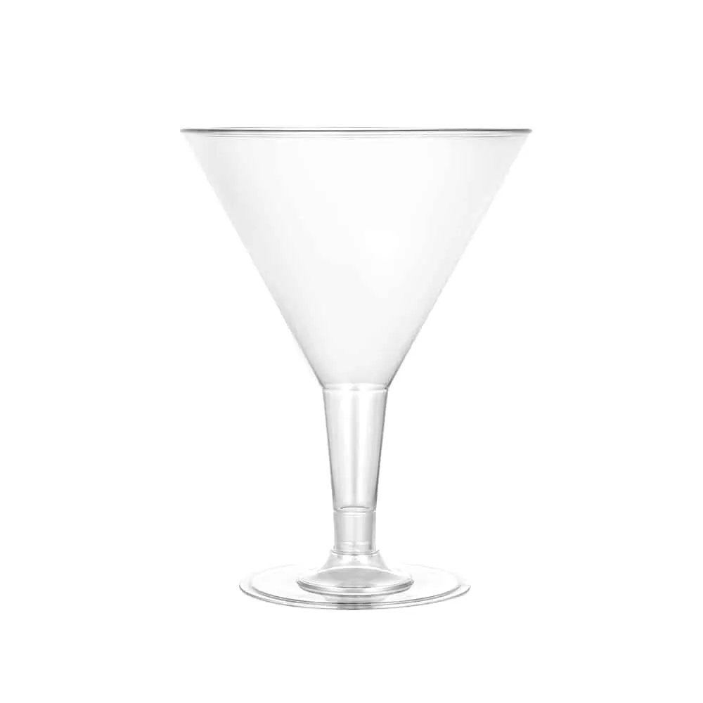 Clear Deluxe Plastic 7oz Martini Cup