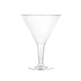 Clear Deluxe Plastic 7oz Martini Cup