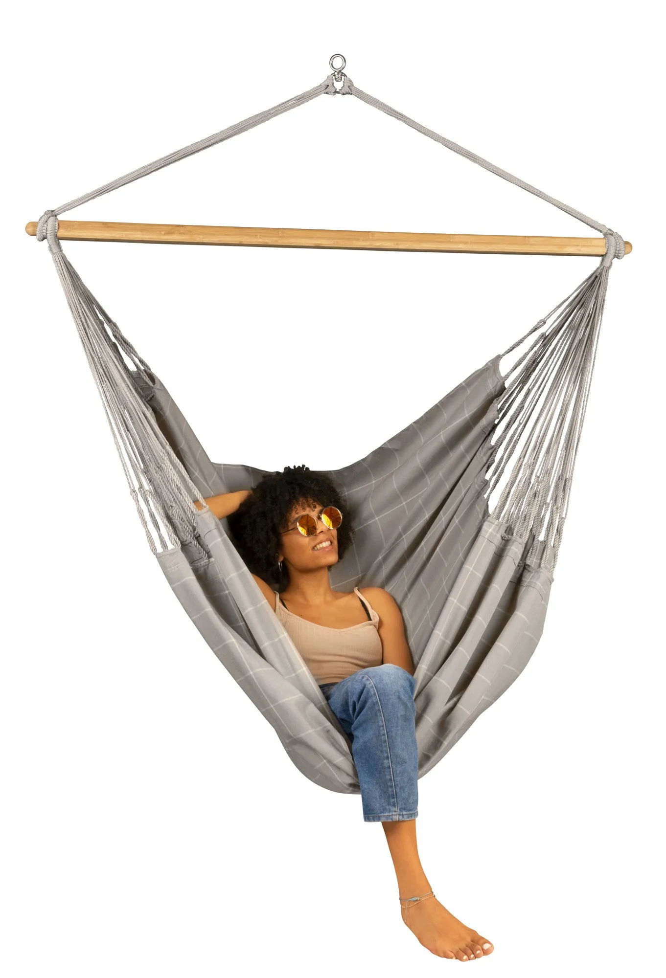 Domingo Almond - Weather-Resistant Comfort Hammock Chair