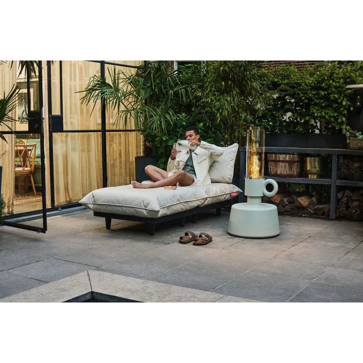 Fatboy Paletti 1-Seat Section Outdoor Sofa (Mist)