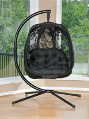 Hanging Egg Patio Chair, Black