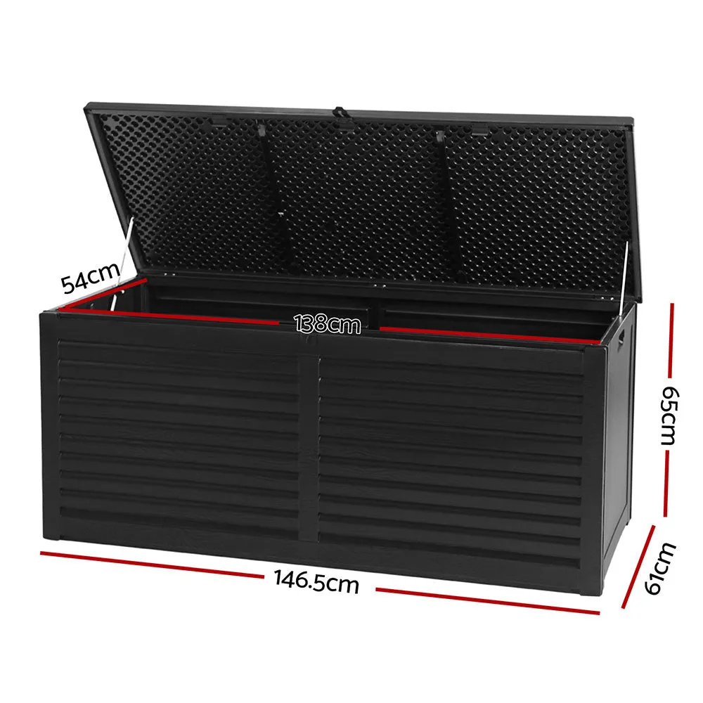 Lockable 490L Weather-Resistant Outdoor Storage Box - Gardeon