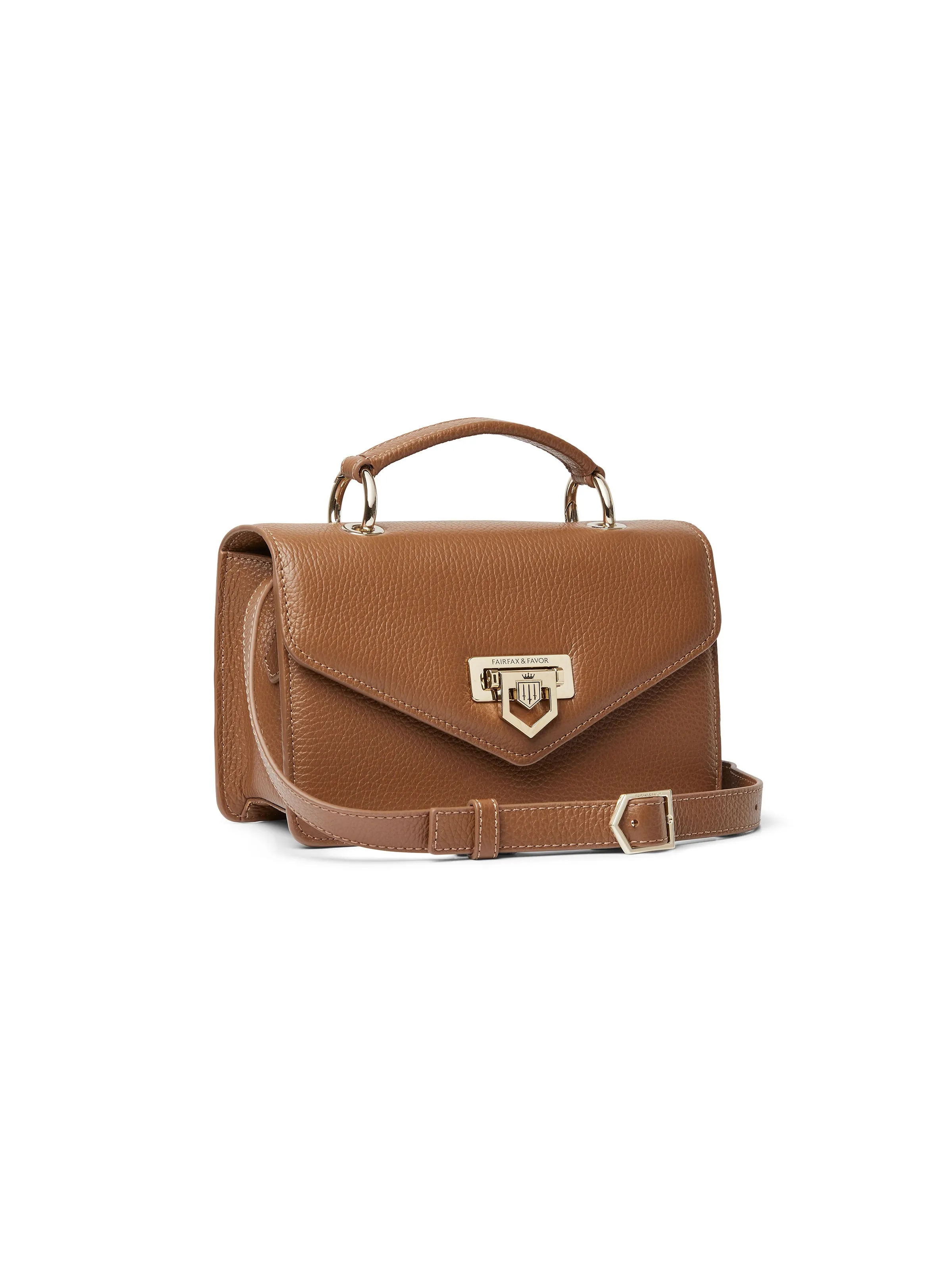 Loxley Mini Cross Body Bag - Pebbled Tan Leather