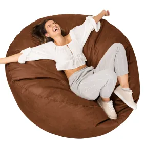 Mega Mammoth Bean Bag Sofa - Distressed Leather British Tan