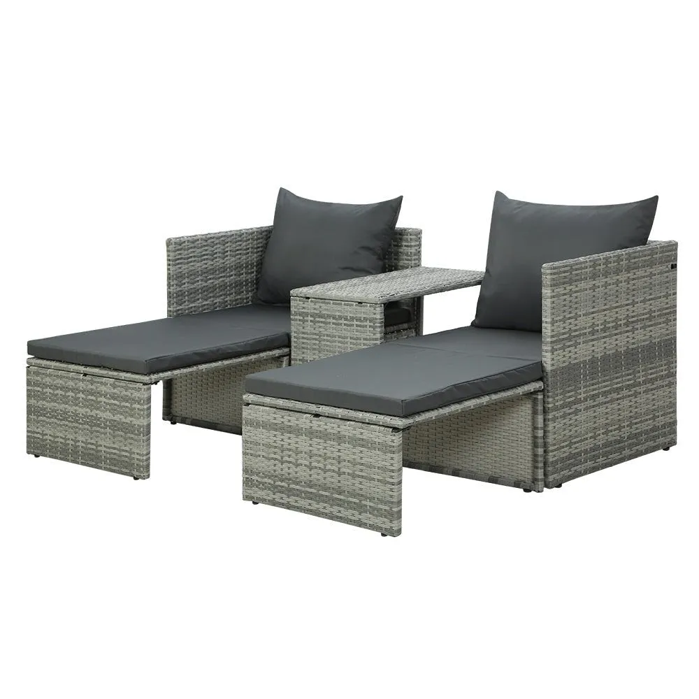 Multi Function Outdoor Setting - Grey