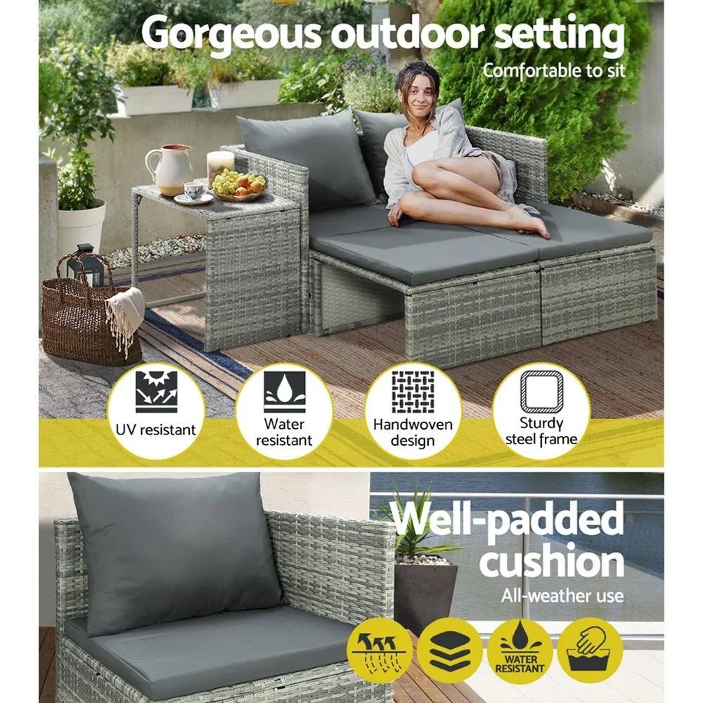 Multi Function Outdoor Setting - Grey