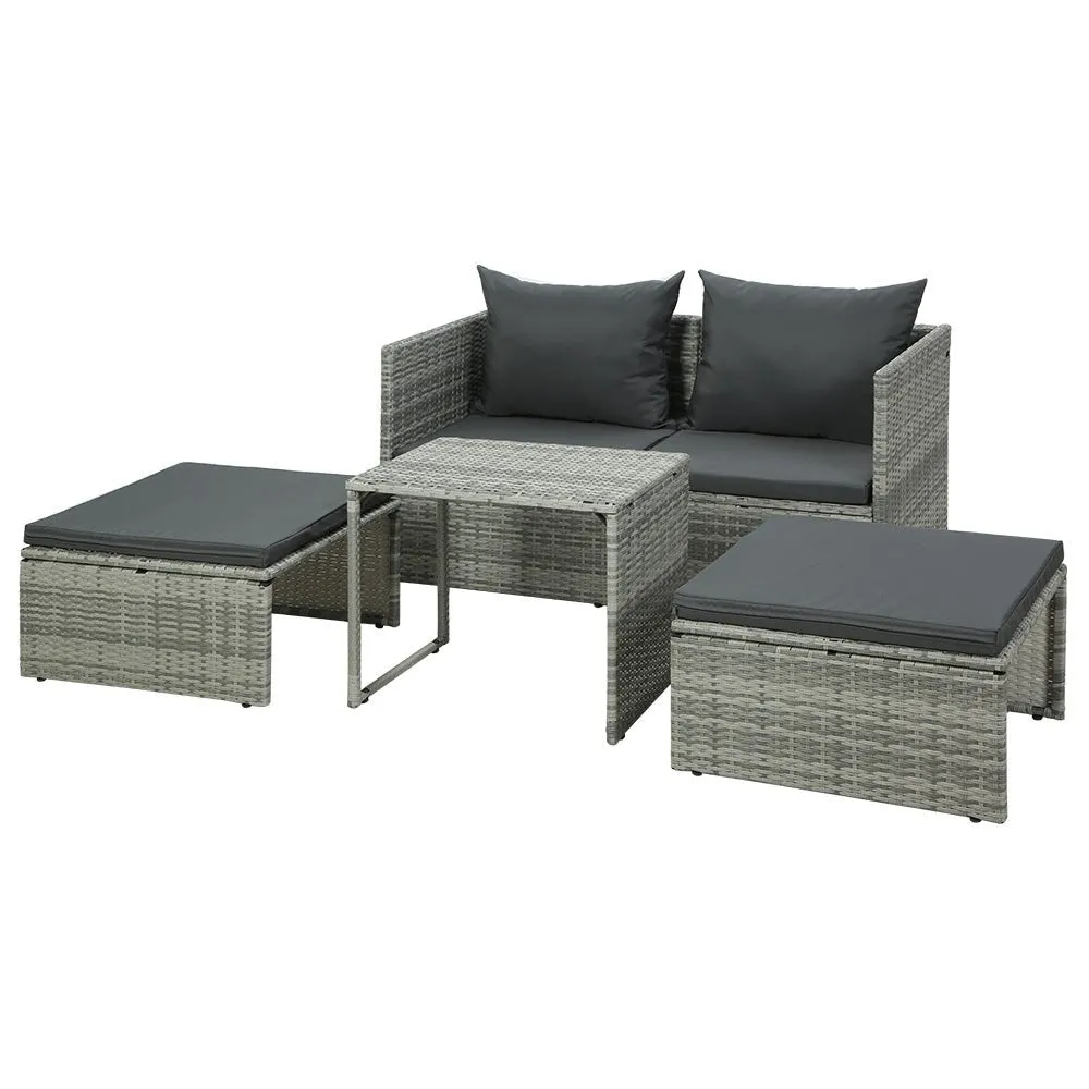 Multi Function Outdoor Setting - Grey