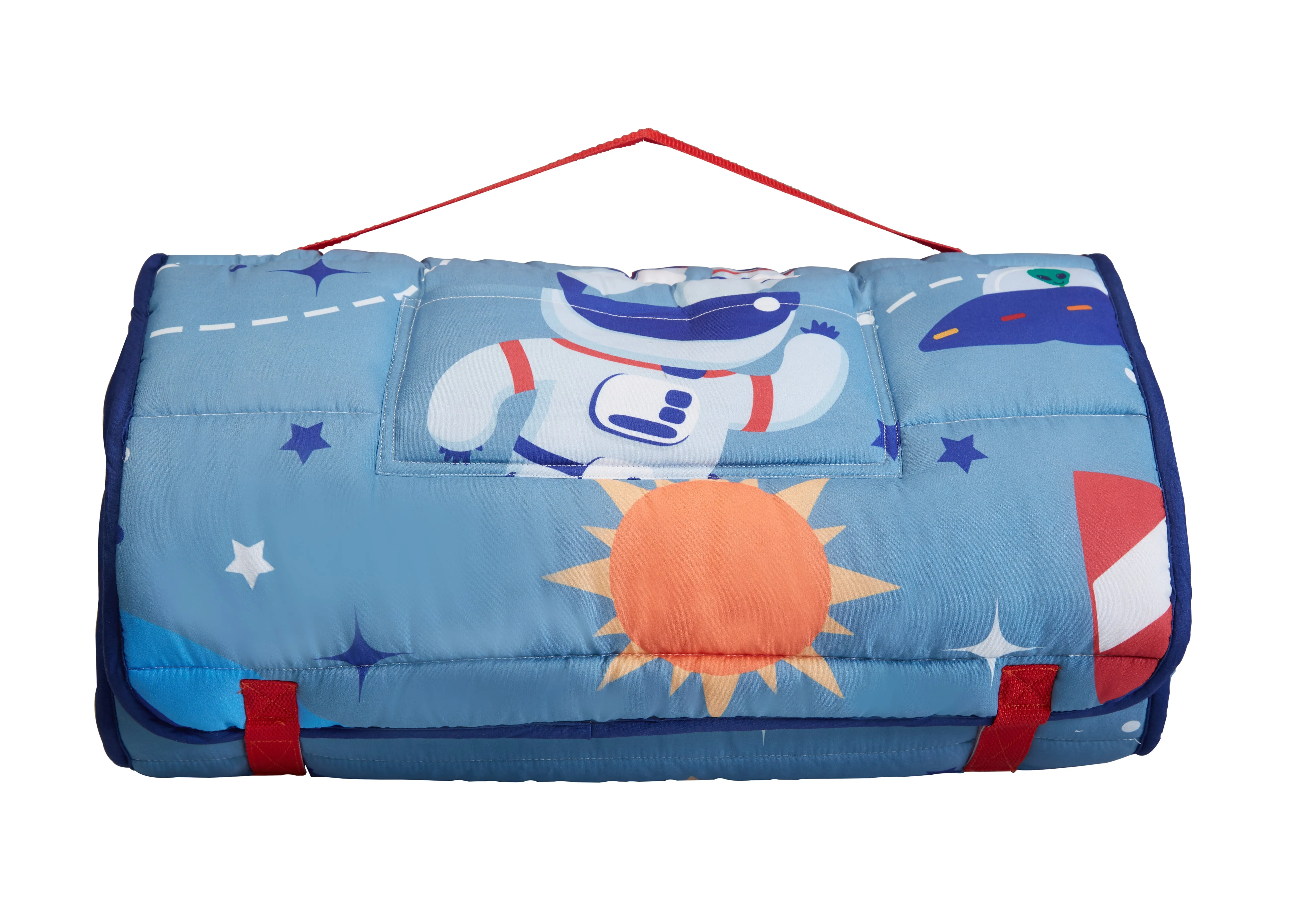 Outer Space Adventures Nap Mat with Pillow