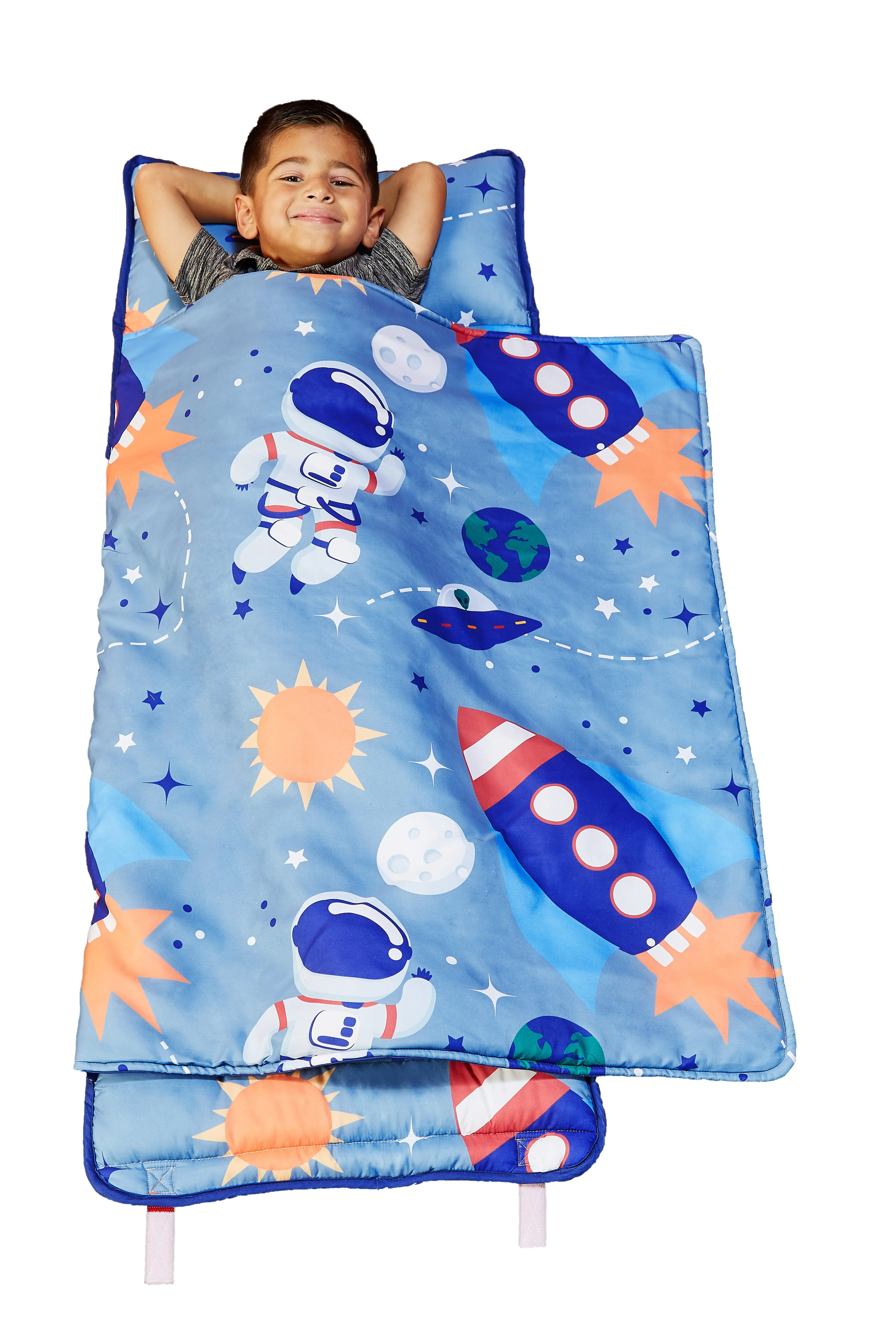 Outer Space Adventures Nap Mat with Pillow