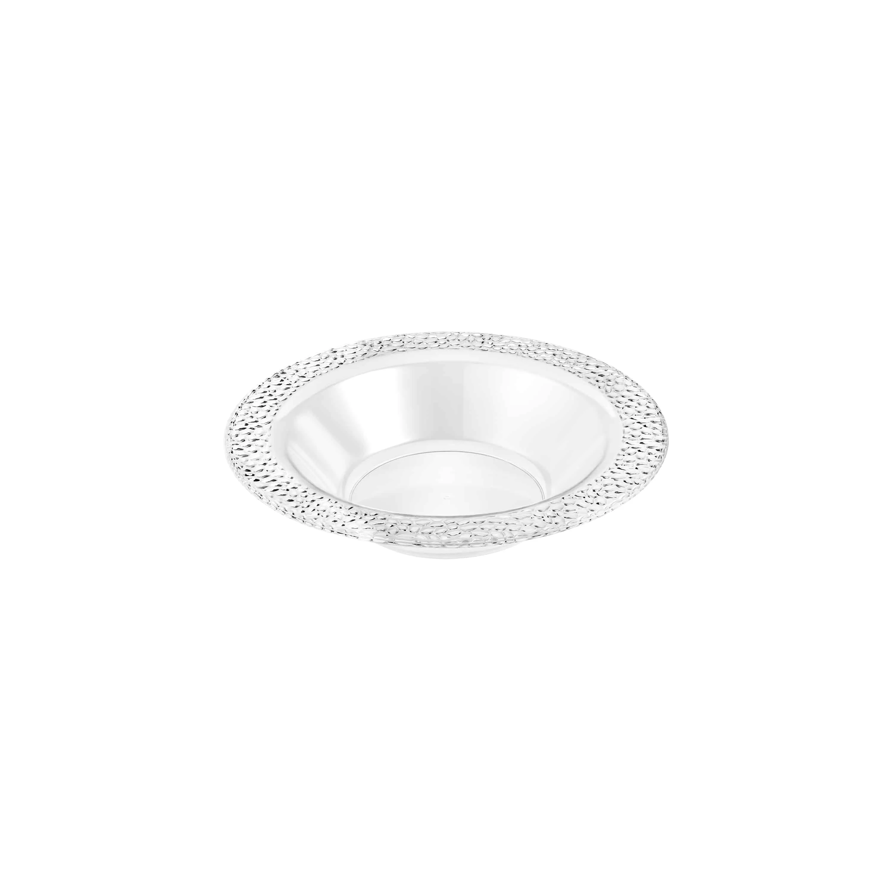 Pebbled Premium Plastic Round Dinnerware