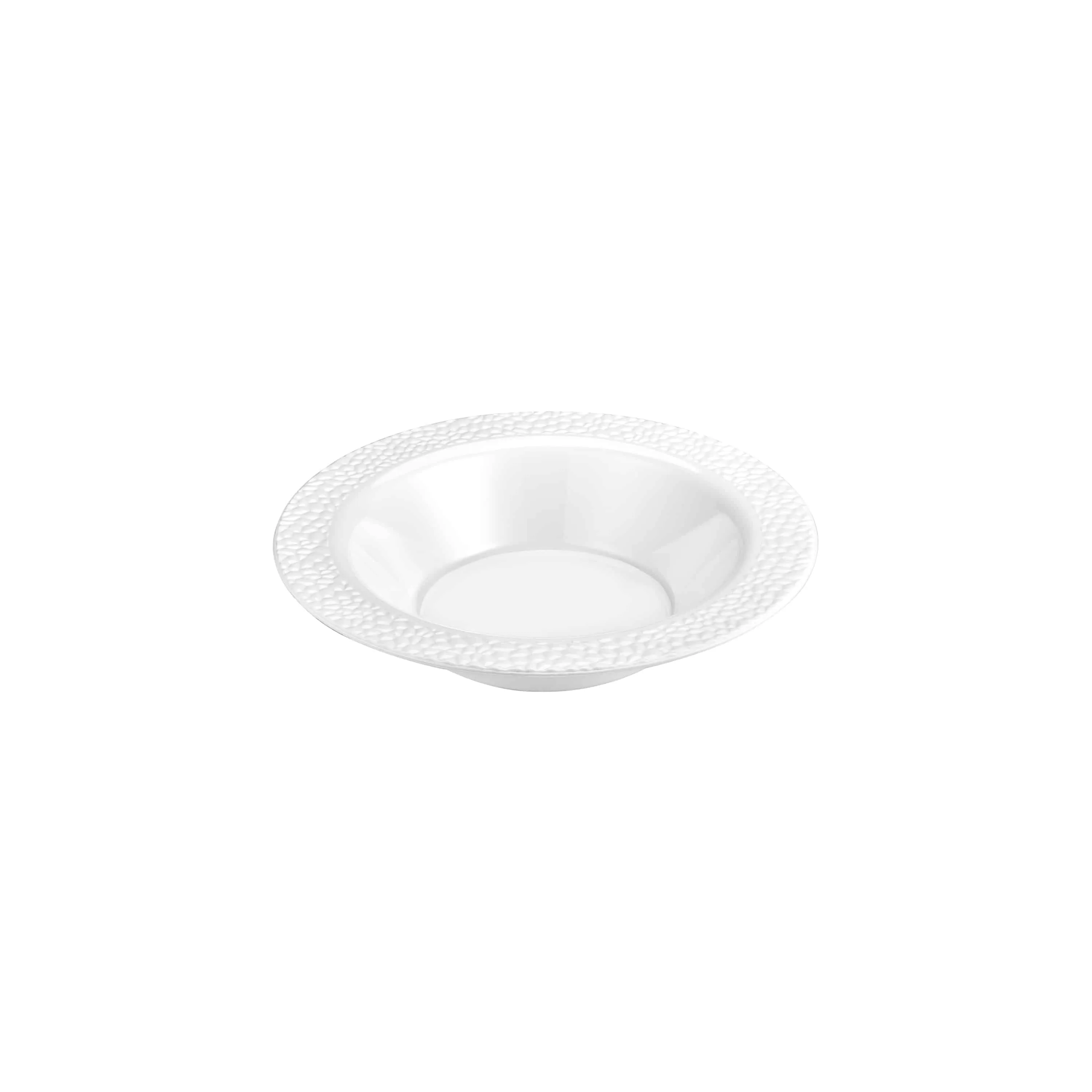 Pebbled Premium Plastic Round Dinnerware