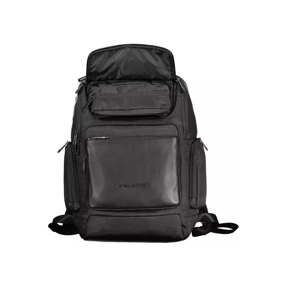 Piquadro Black RPET Men Backpack