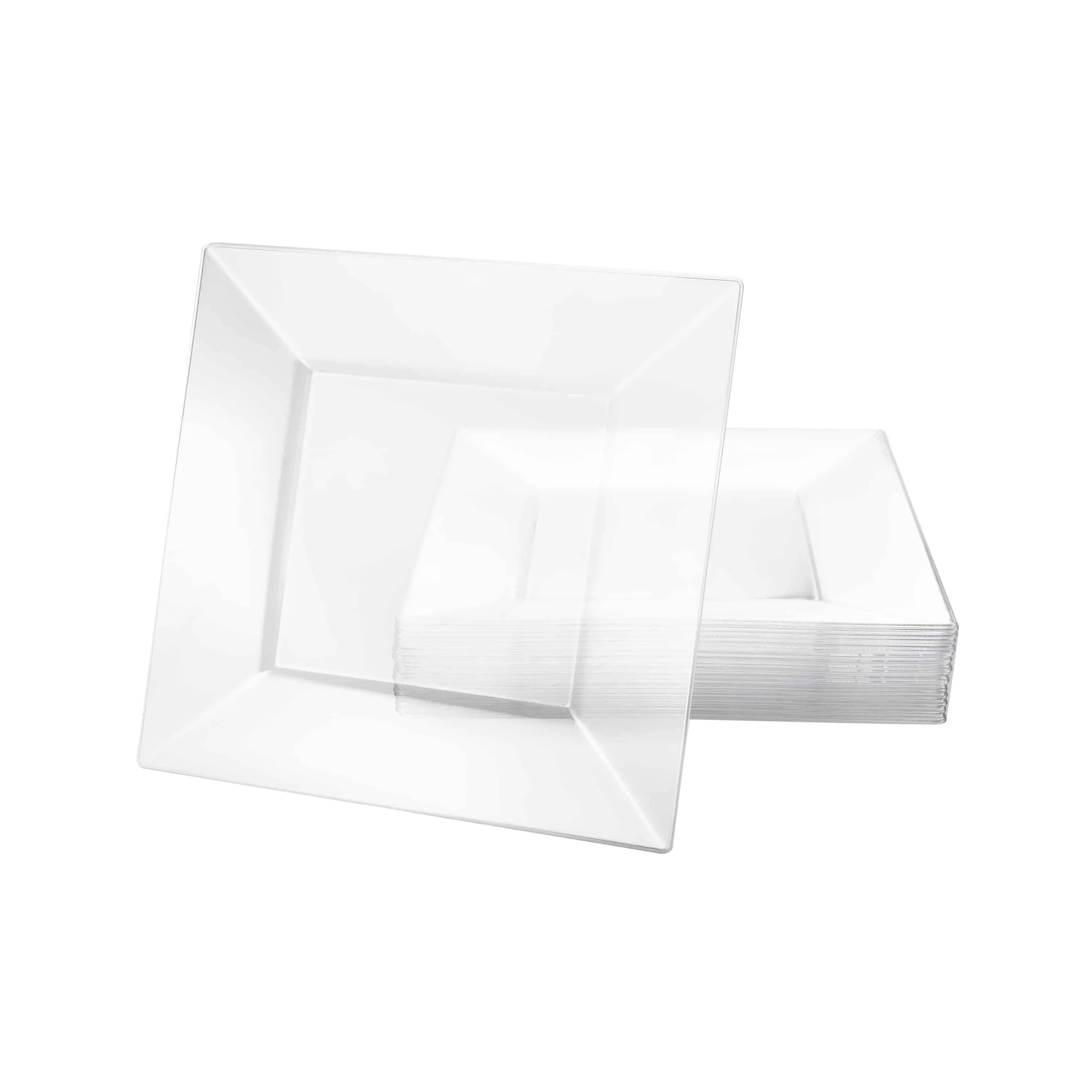 Squares Pearl Premium Plastic Square Dinnerware