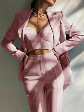 Women Classic  3 piece suit Business movement